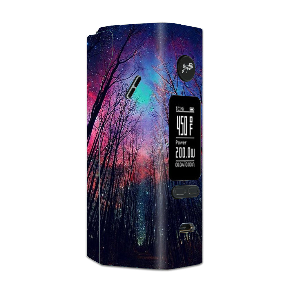  Galaxy Sky Through Trees Forest Wismec Reuleaux RX 2/3 combo kit Skin