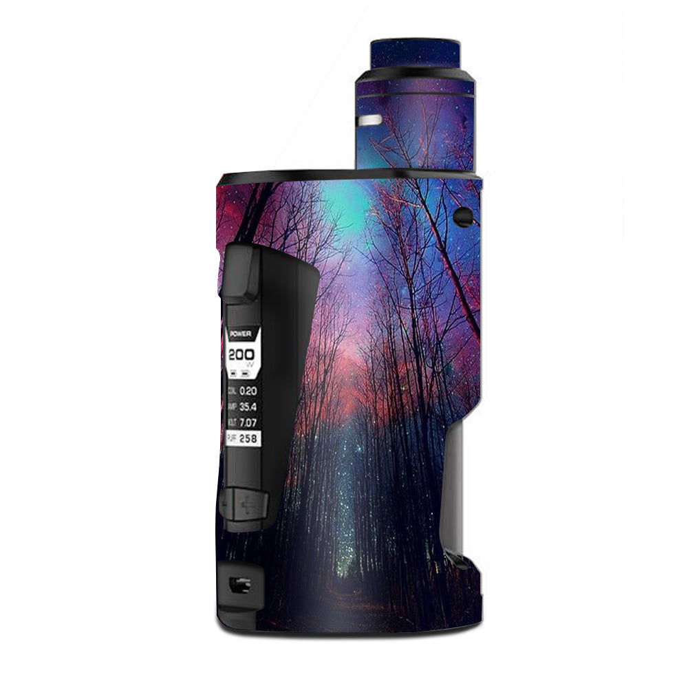  Galaxy Sky Through Trees Forest G Box Squonk Geek Vape Skin