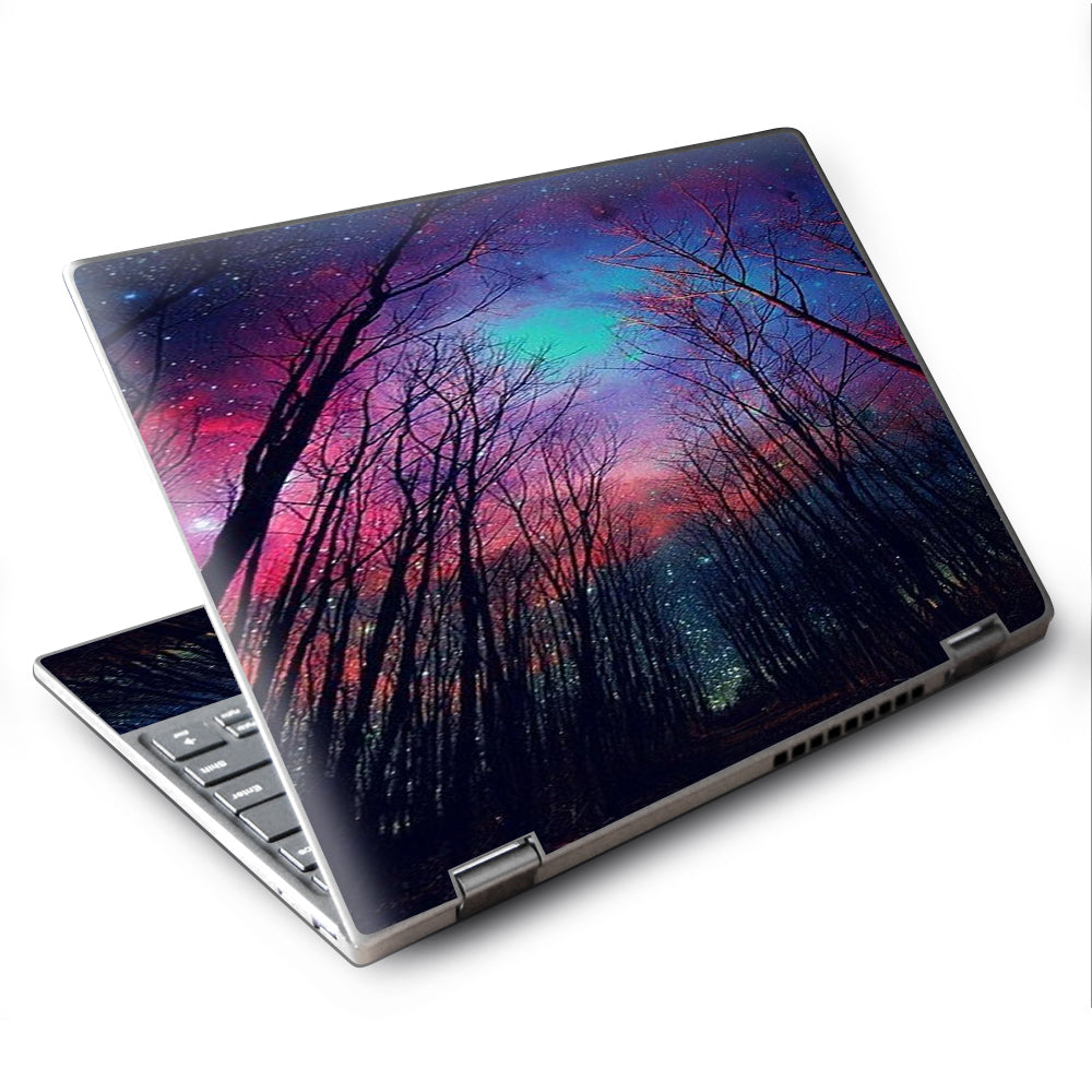  Galaxy Sky Through Trees Forest Lenovo Yoga 710 11.6" Skin