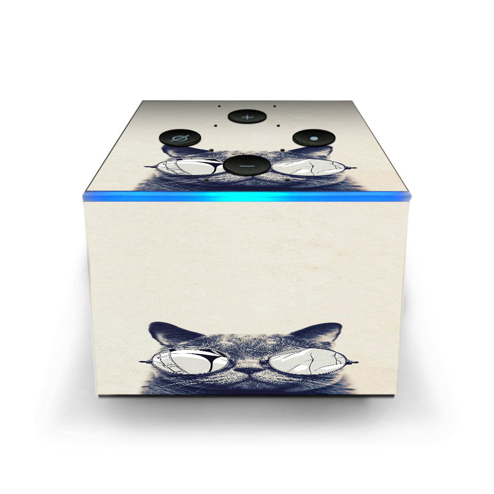  Cool Cat Kat Shades Glasses Tumblr Amazon Fire TV Cube Skin