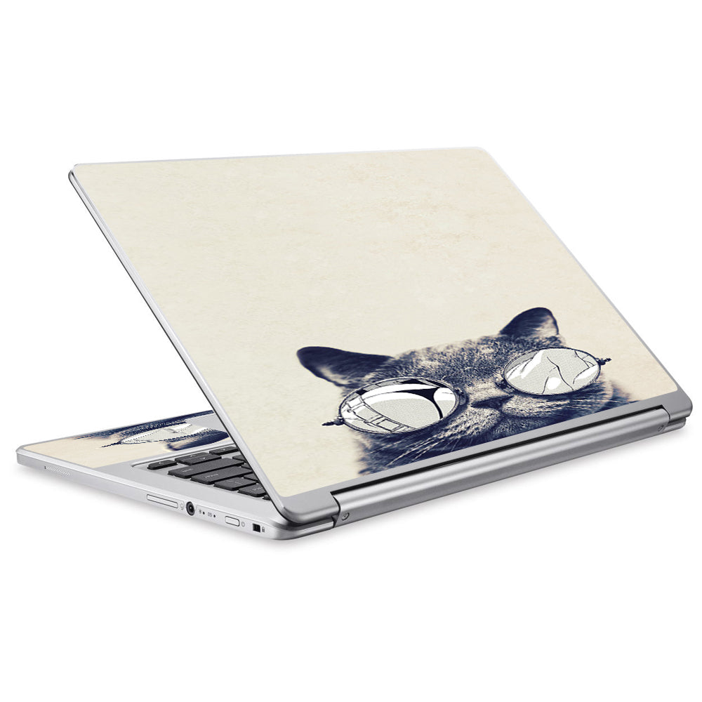  Cool Cat Kat Shades Glasses Tumblr Acer Chromebook R13 Skin
