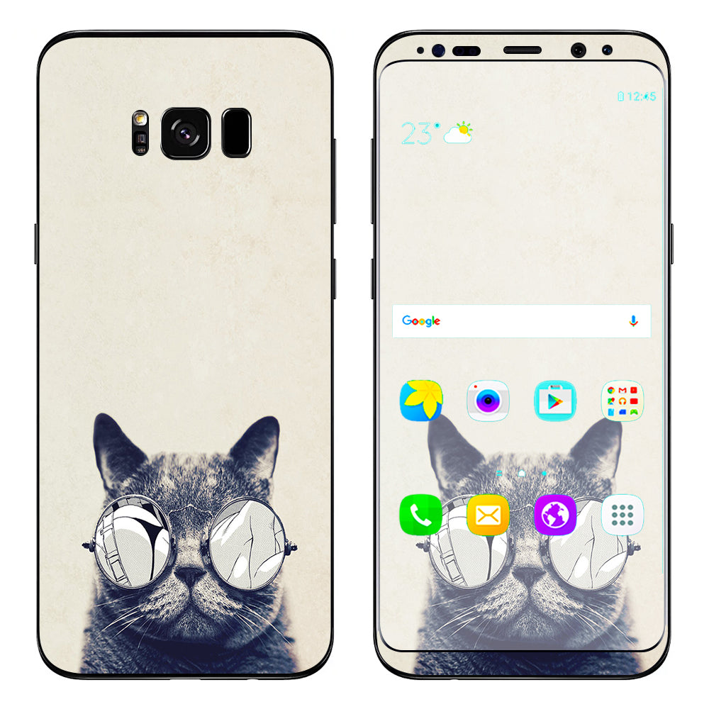  Cool Cat Kat Shades Glasses Tumblr Samsung Galaxy S8 Skin