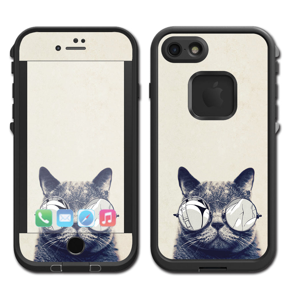  Cool Cat Kat Shades Glasses Tumblr Lifeproof Fre iPhone 7 or iPhone 8 Skin