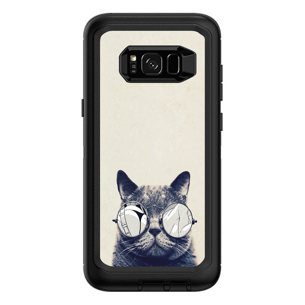  Cool Cat Kat Shades Glasses Tumblr Otterbox Defender Samsung Galaxy S8 Plus Skin