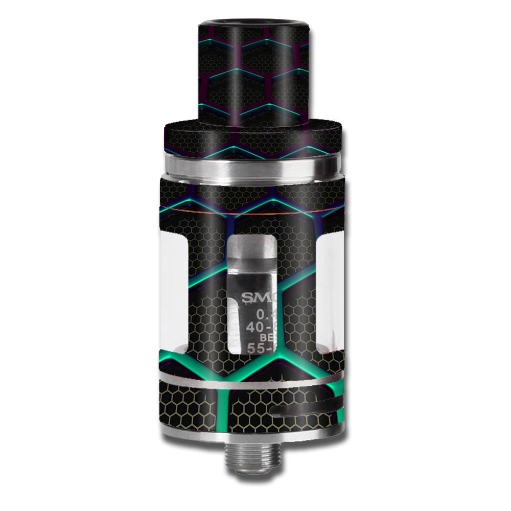  Metal Grid Futuristic Panel Smok TFV8 Micro Baby Beast Skin