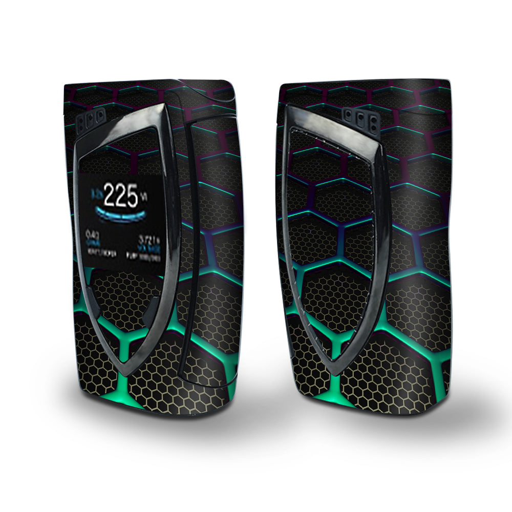 Skin Decal Vinyl Wrap for Smok Devilkin Kit 225w (includes TFV12 Prince Tank Skins) Vape Skins Stickers Cover / Metal Grid Futuristic Panel