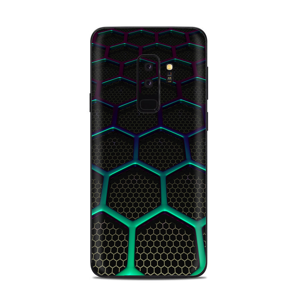  Metal Grid Futuristic Panel Samsung Galaxy S9 Plus Skin