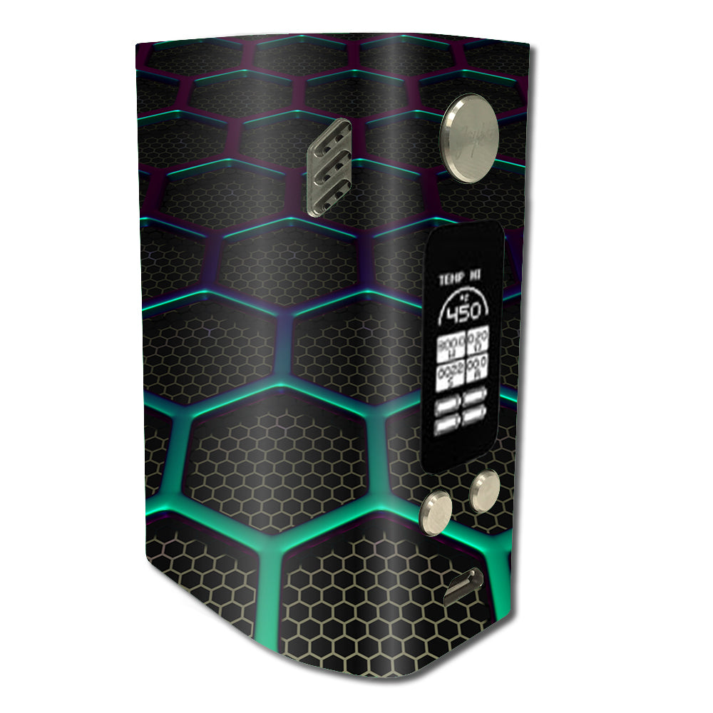  Metal Grid Futuristic Panel Wismec Reuleaux RX300 Skin