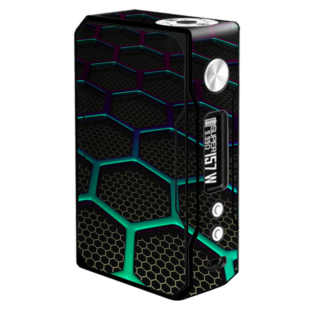  Metal Grid Futuristic Panel Voopoo Drag 157w Skin