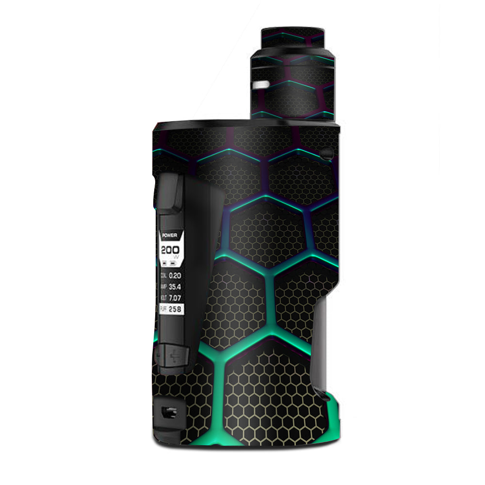  Metal Grid Futuristic Panel G Box Squonk Geek Vape Skin