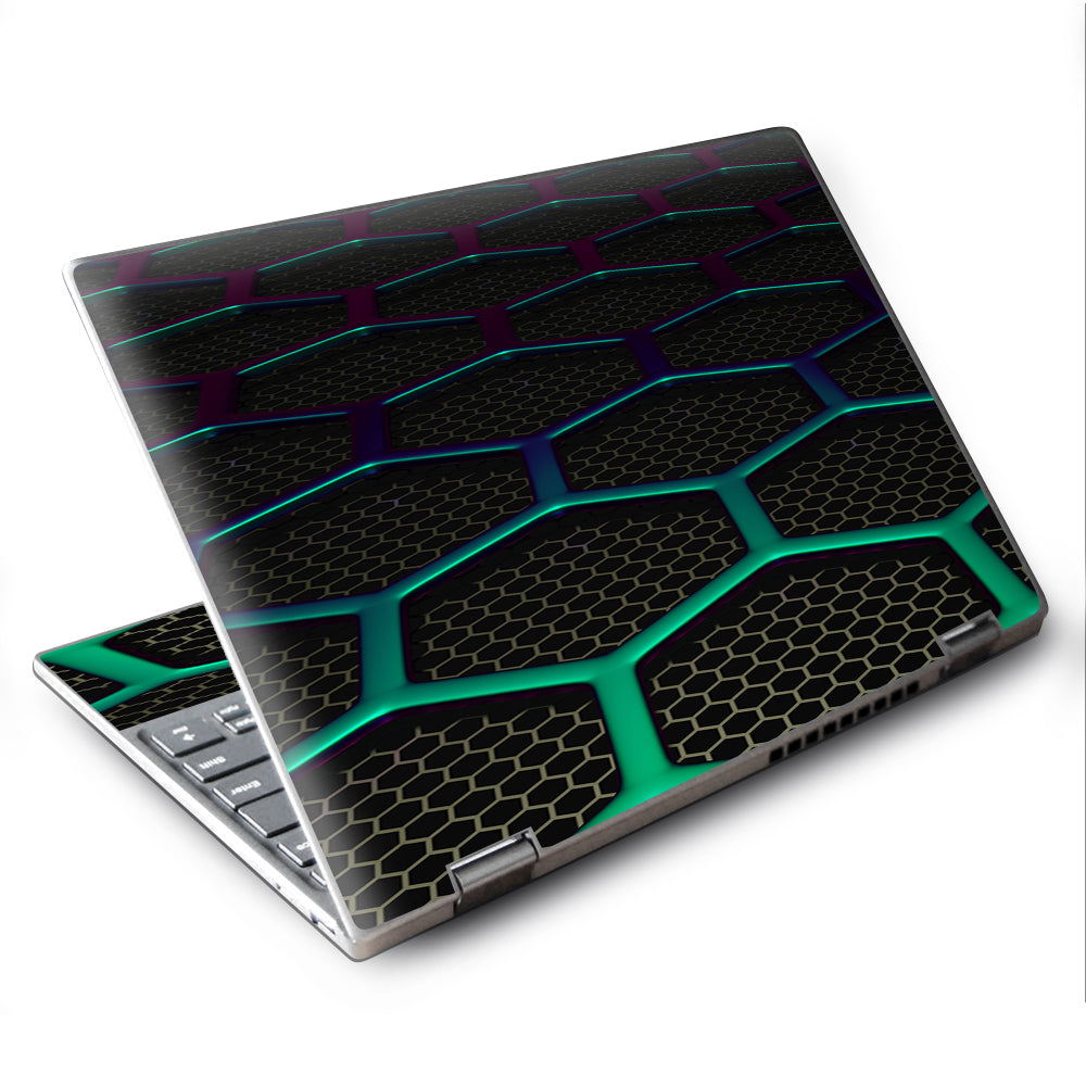  Metal Grid Futuristic Panel Lenovo Yoga 710 11.6" Skin