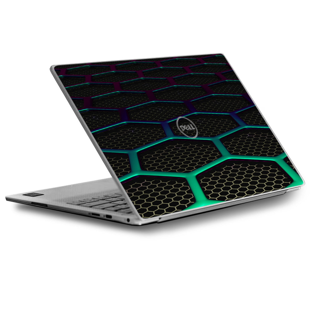  Metal Grid Futuristic Panel Dell XPS 13 9370 9360 9350 Skin