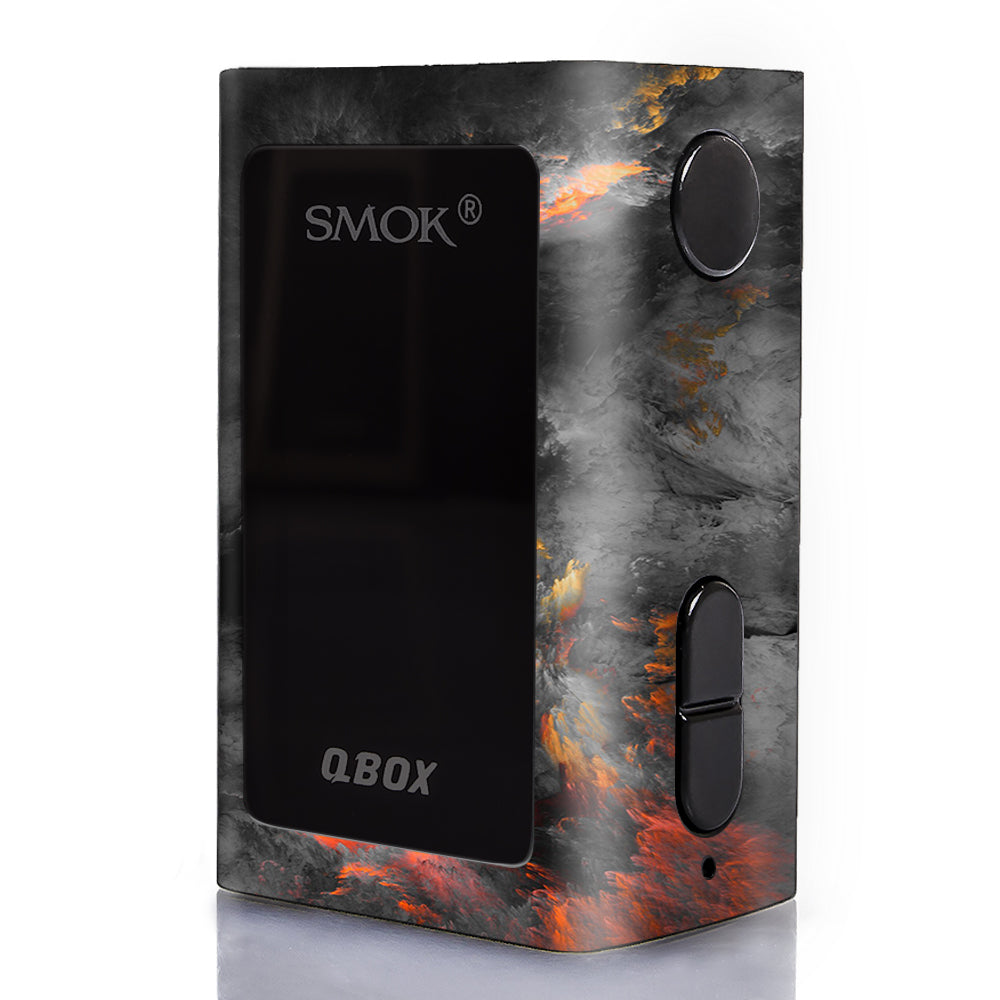  Grey Clouds On Fire Paint Smok Q-Box Skin