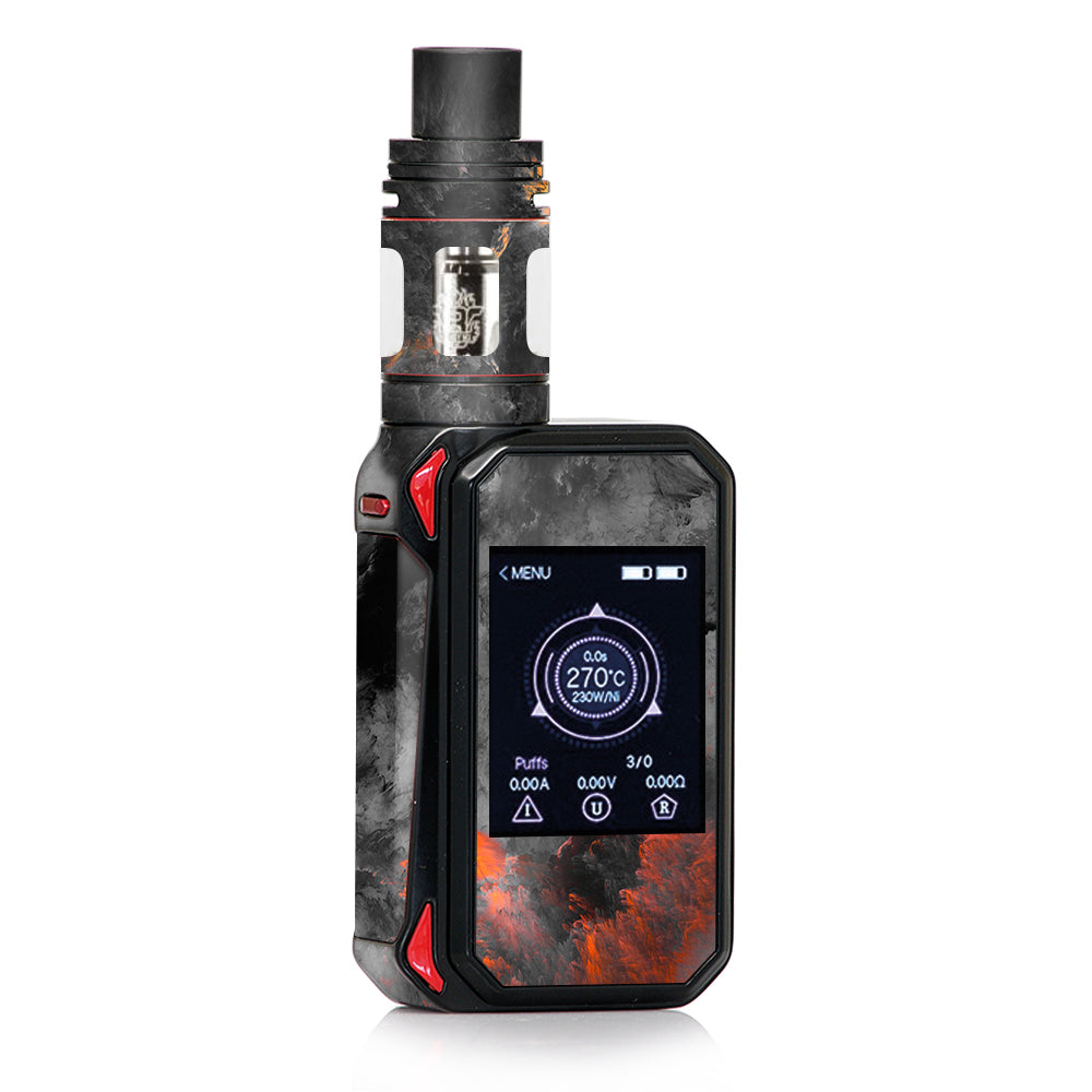 Grey Clouds On Fire Paint Smok G-priv 2 Skin