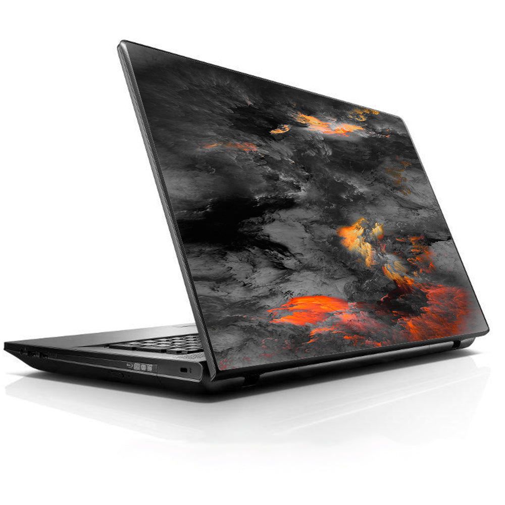  Grey Clouds On Fire Paint Universal 13 to 16 inch wide laptop Skin
