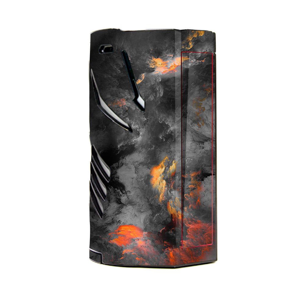  Grey Clouds On Fire Paint T-Priv 3 Smok Skin