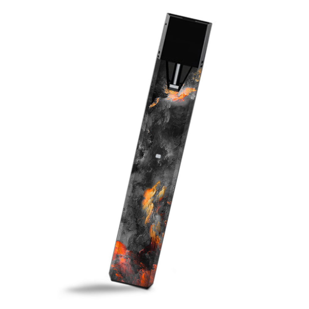  Grey Clouds On Fire Paint Smok Fit Ultra Portable Skin