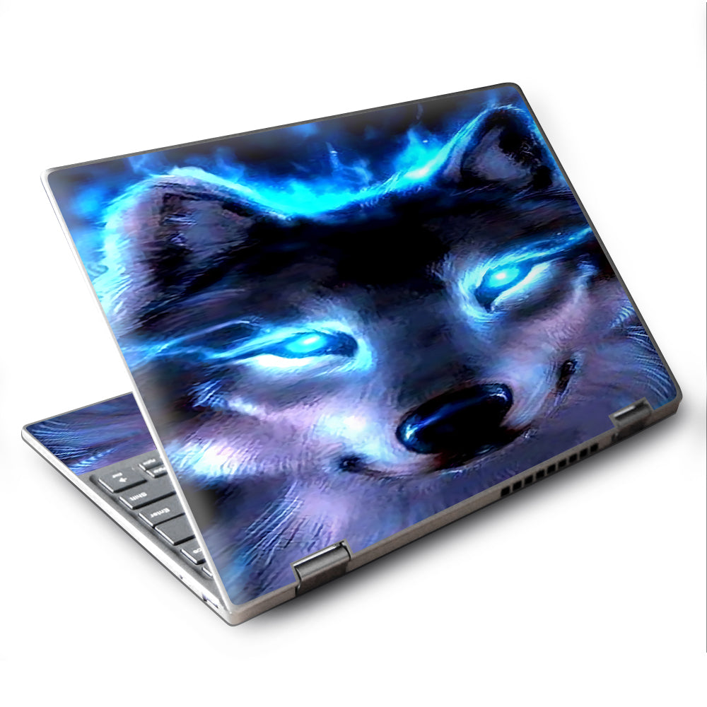  Wolf Glowing Eyes Fire Lenovo Yoga 710 11.6" Skin