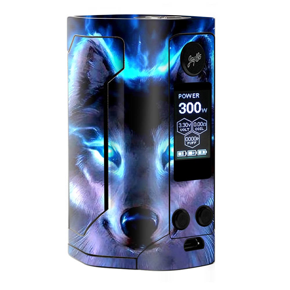  Wolf Glowing Eyes Fire Wismec RX Gen 3 Skin