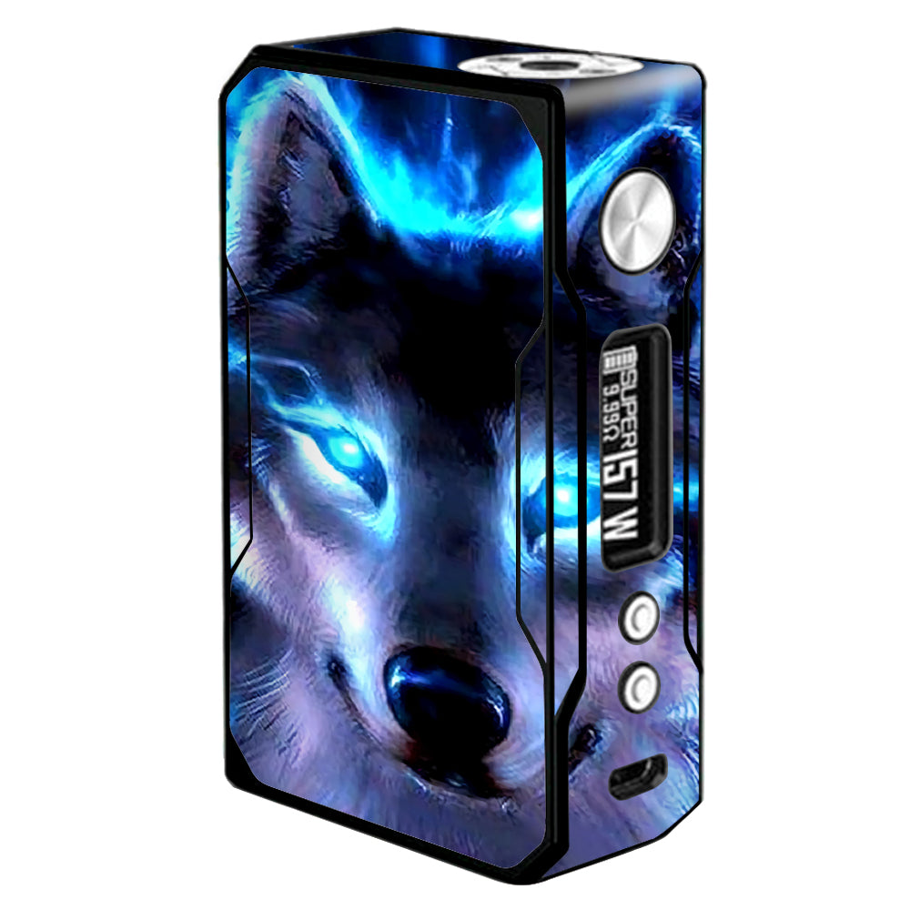  Wolf Glowing Eyes Fire Voopoo Drag 157w Skin