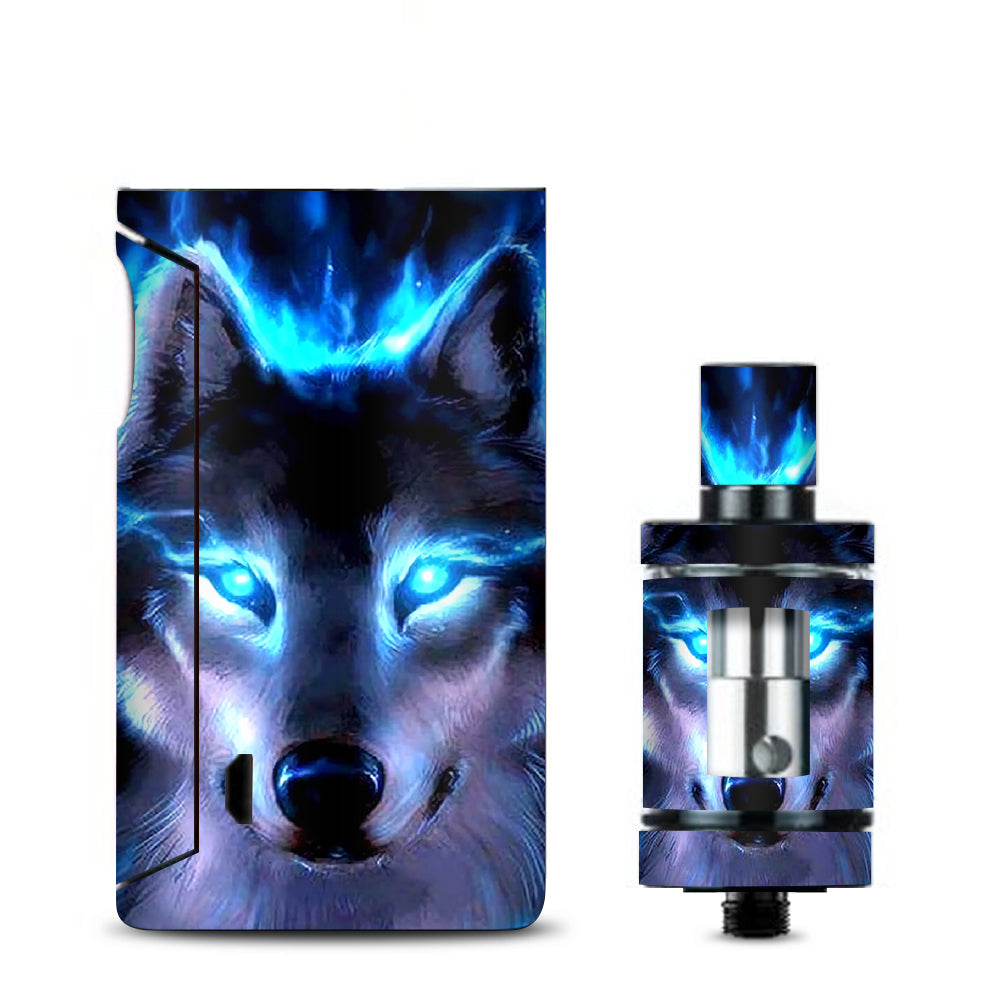  Wolf Glowing Eyes Fire Vaporesso Drizzle Fit Skin