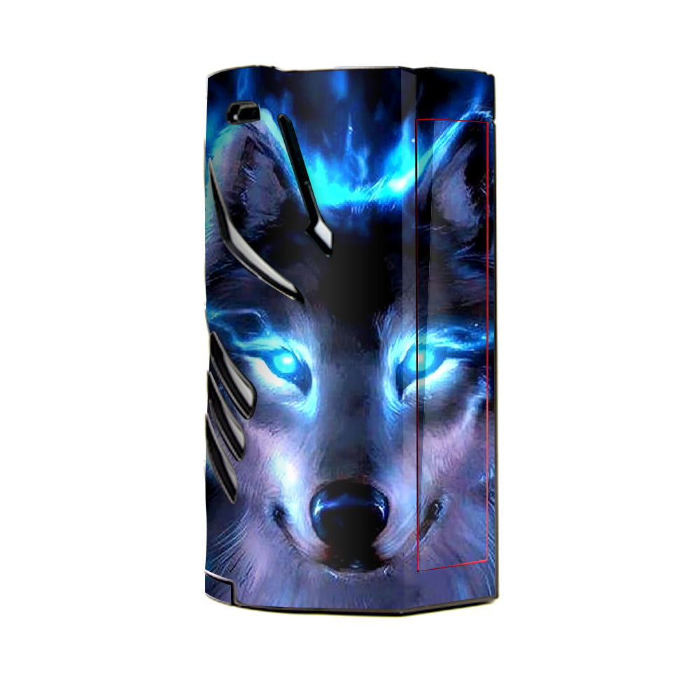  Wolf Glowing Eyes Fire T-Priv 3 Smok Skin