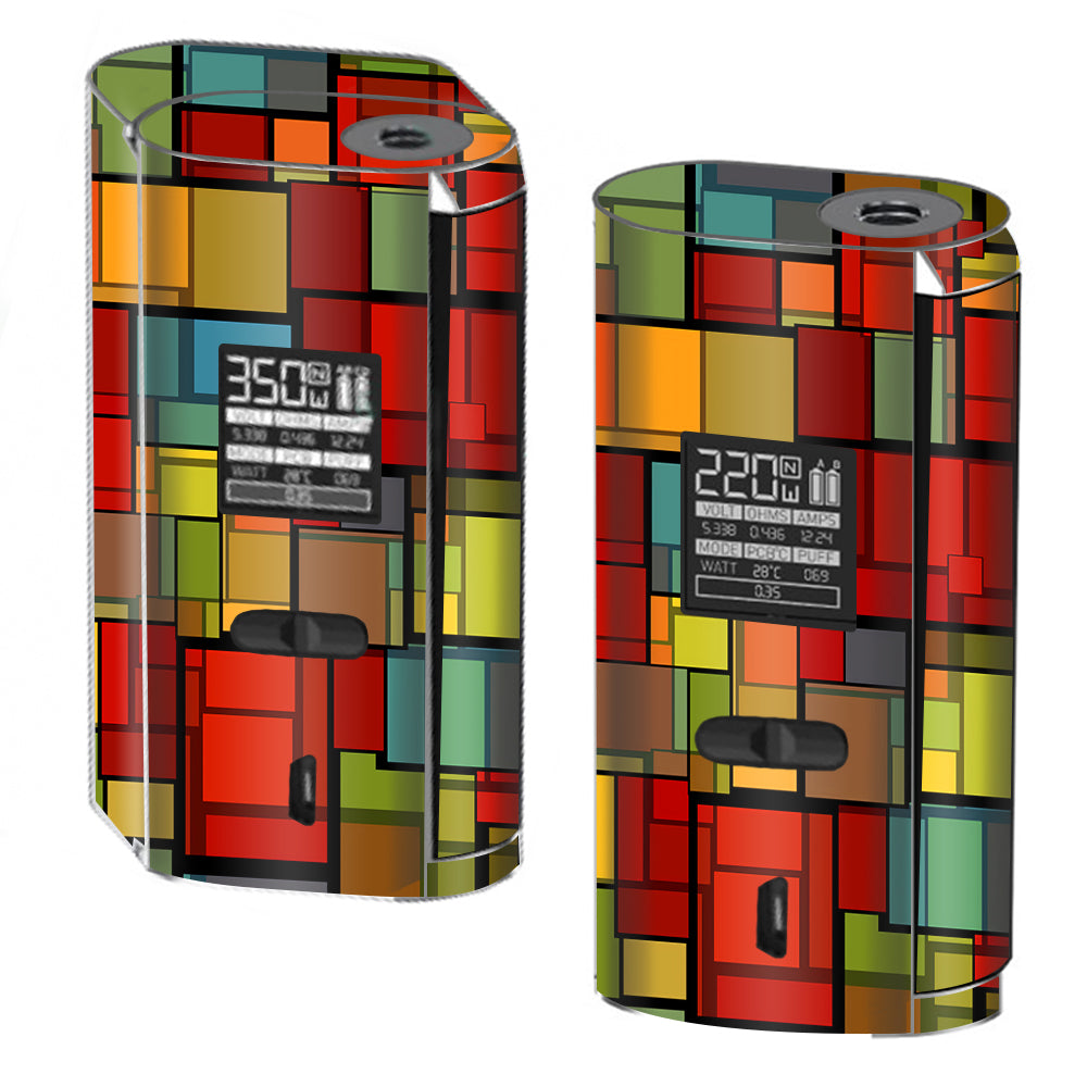  Abstract Colorful Square Pattern Smok GX2/4 350w Skin
