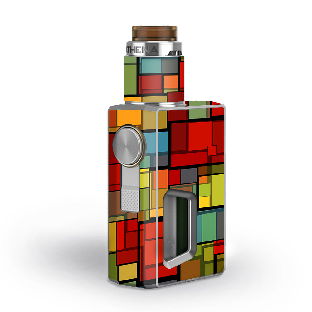  Abstract Colorful Square Pattern Geekvape Athena Squonk Skin