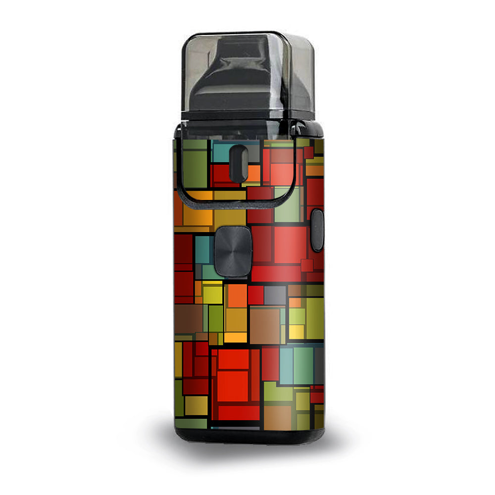  Abstract Colorful Square Pattern Aspire Breeze 2 Skin