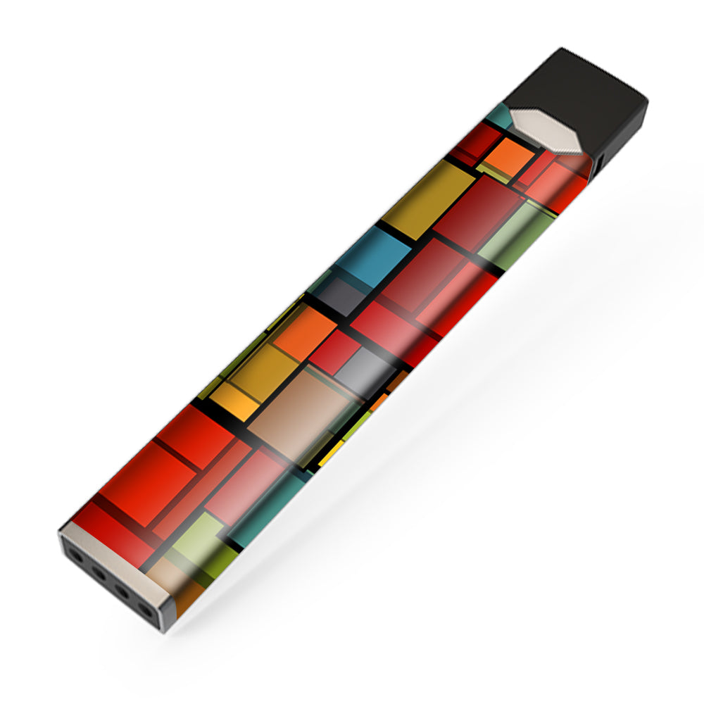  Abstract Colorful Square Pattern JUUL Skin