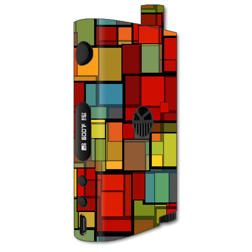  Abstract Colorful Square Pattern Kangertech Nebox Skin