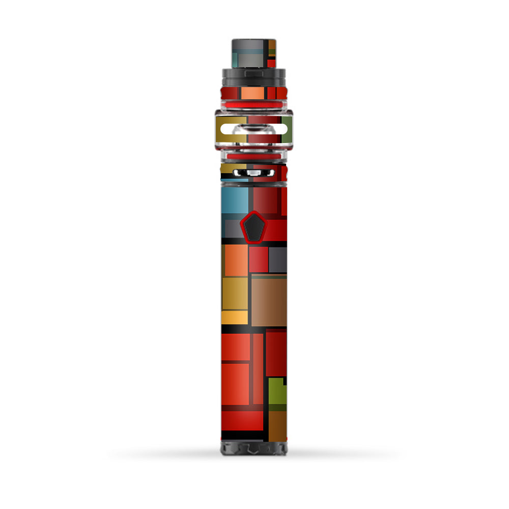  Abstract Colorful Square Pattern Smok Stick Prince Baby Skin