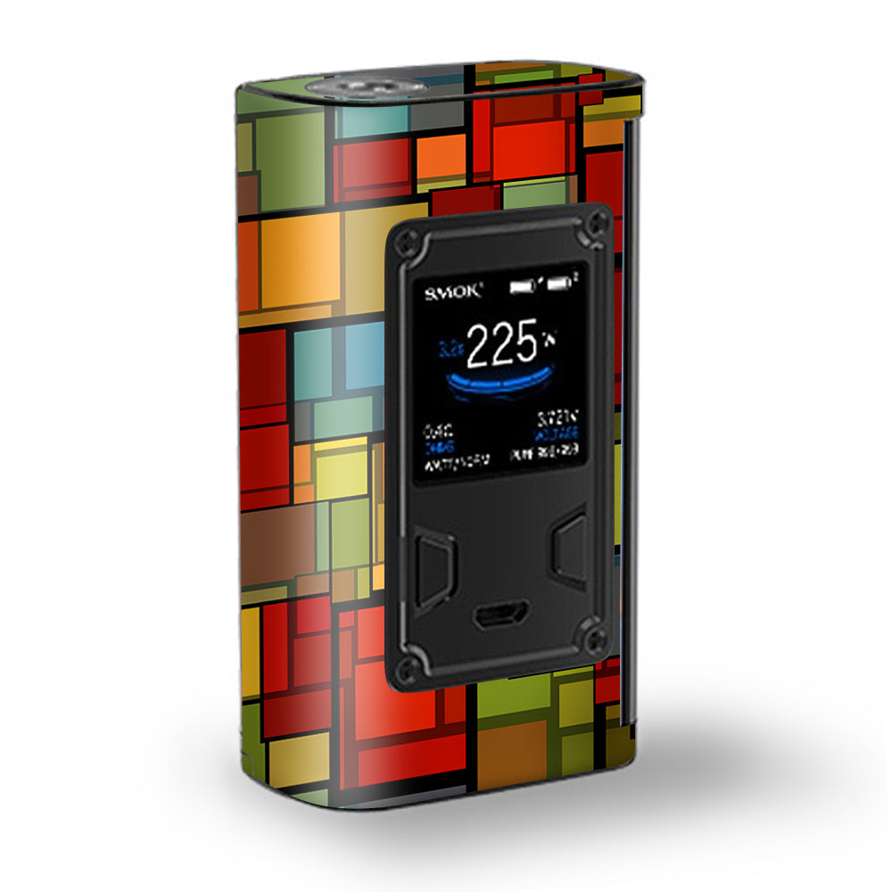  Abstract Colorful Square Pattern Majesty Smok Skin
