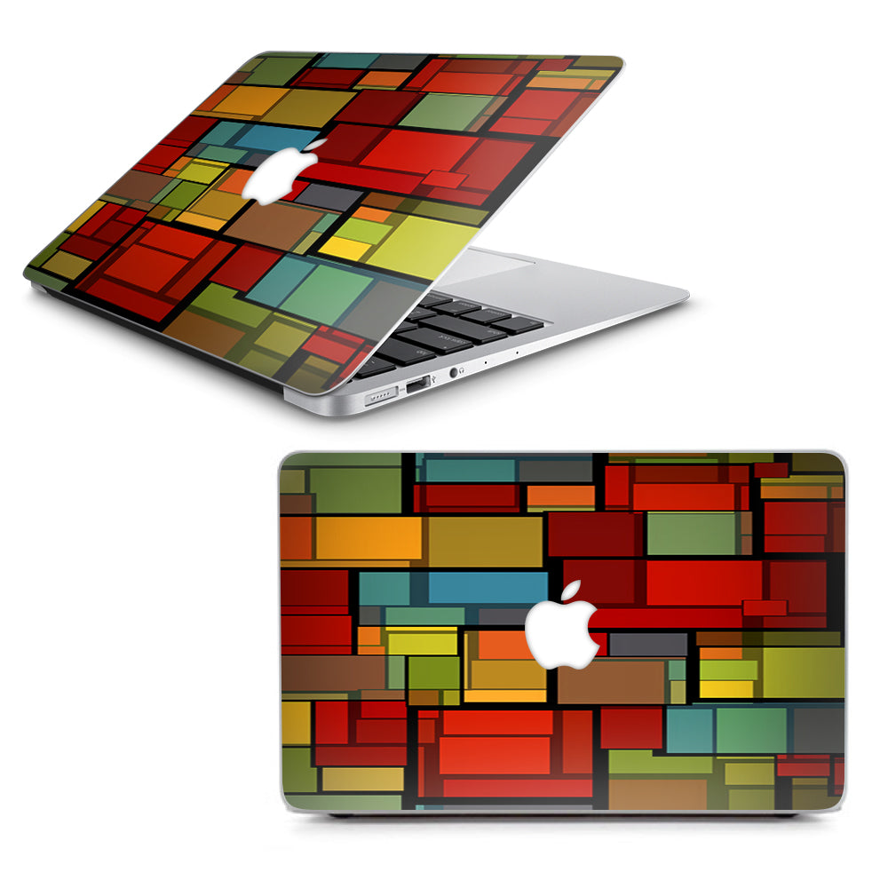  Abstract Colorful Square Pattern Macbook Air 11" A1370 A1465 Skin