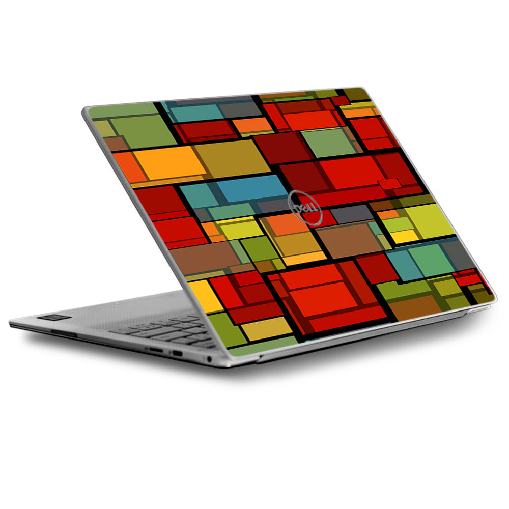  Abstract Colorful Square Pattern Dell XPS 13 9370 9360 9350 Skin