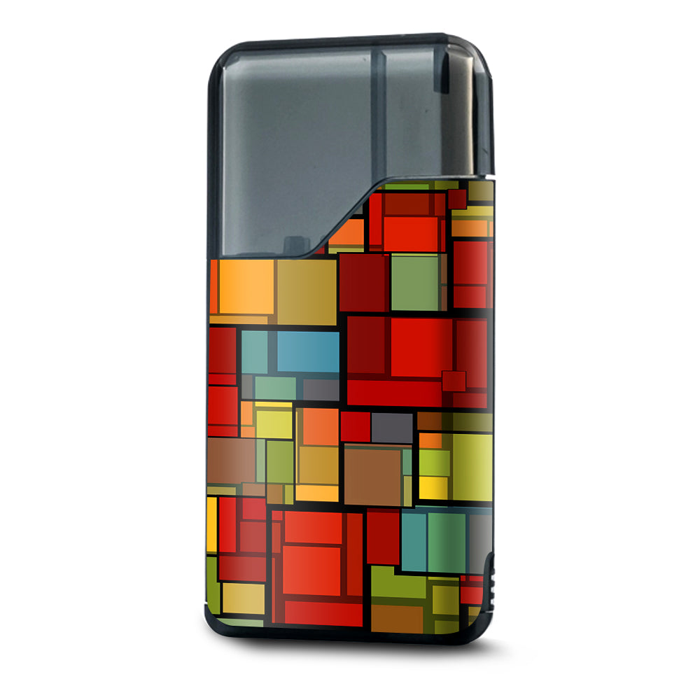  Abstract Colorful Square Pattern Suorin Air Skin