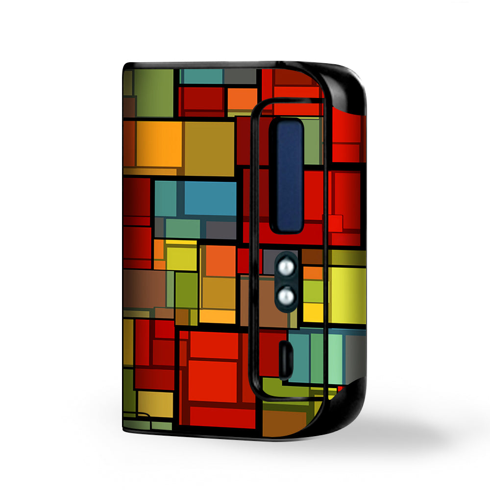  Abstract Colorful Square Pattern Smok Osub King Skin