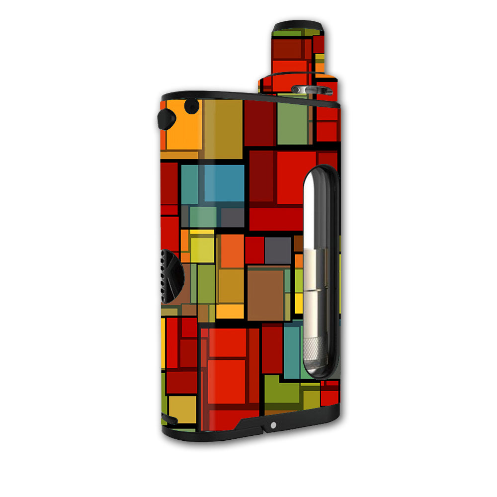  Abstract Colorful Square Pattern Kangertech Cupti Skin