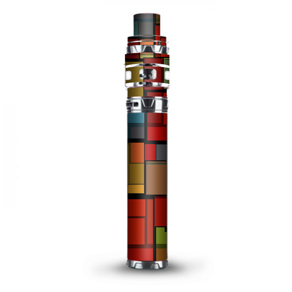 Abstract Colorful Square Pattern Stick Prince TFV12 Smok Skin Abstract Colorful Square Pattern Stick Prince TFV12 Smok Skin