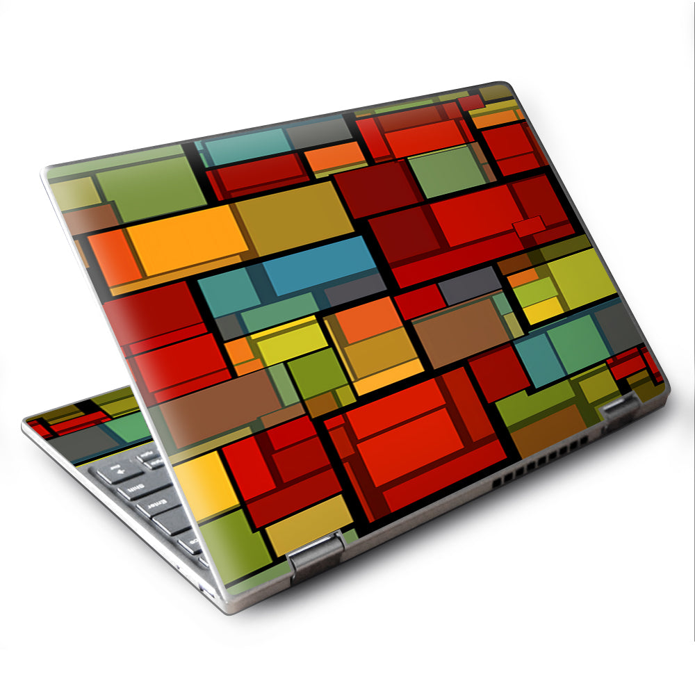  Abstract Colorful Square Pattern Lenovo Yoga 710 11.6" Skin