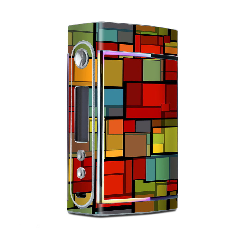  Abstract Colorful Square Pattern Too VooPoo Skin