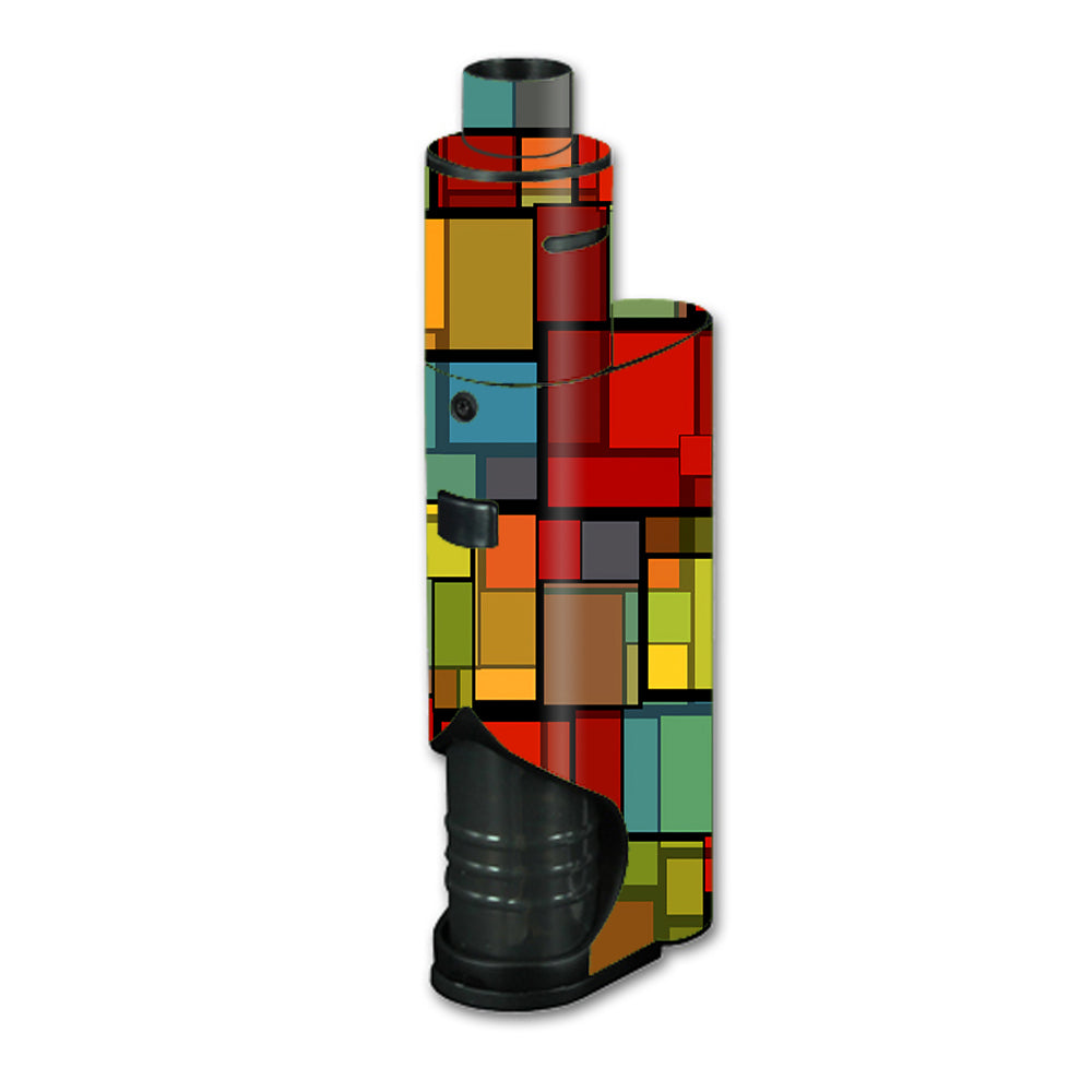  Abstract Colorful Square Pattern Kangertech Dripbox Skin