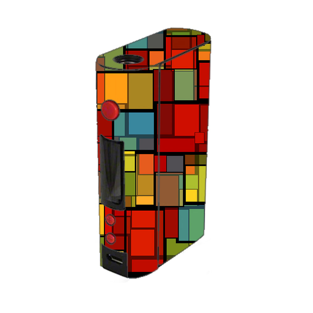  Abstract Colorful Square Pattern Kangertech Kbox 200w Skin