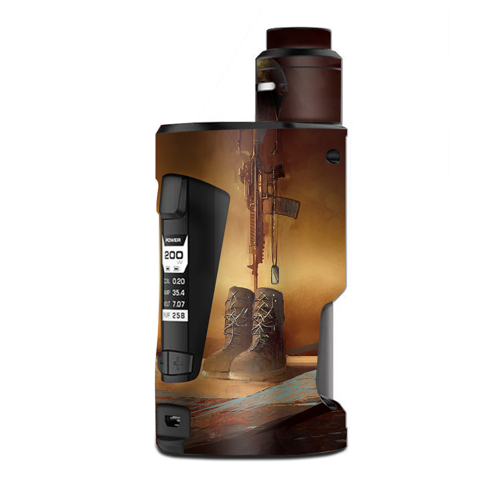  Fallen Soldier Remember Boots Rifle G Box Squonk Geek Vape Skin