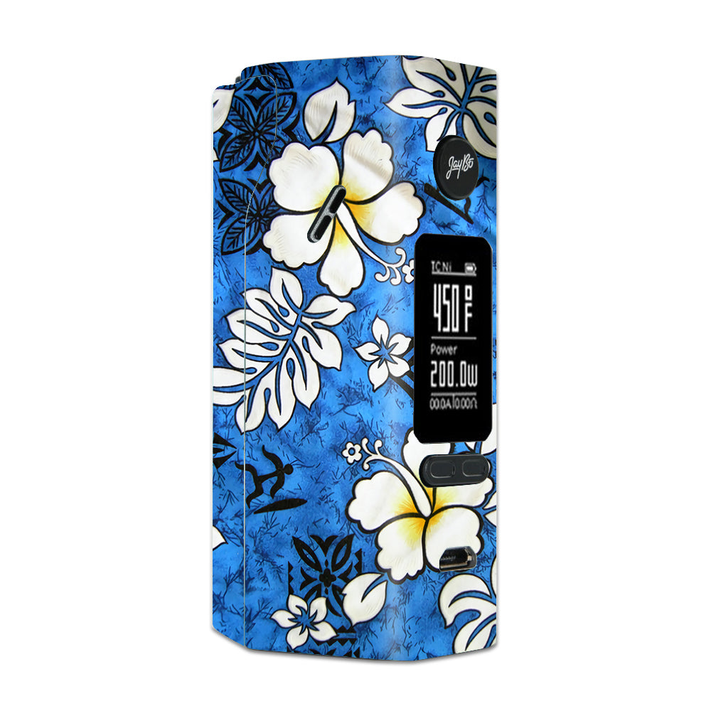  Tropical Hibiscus Floral Pattern Wismec Reuleaux RX 2/3 combo kit Skin