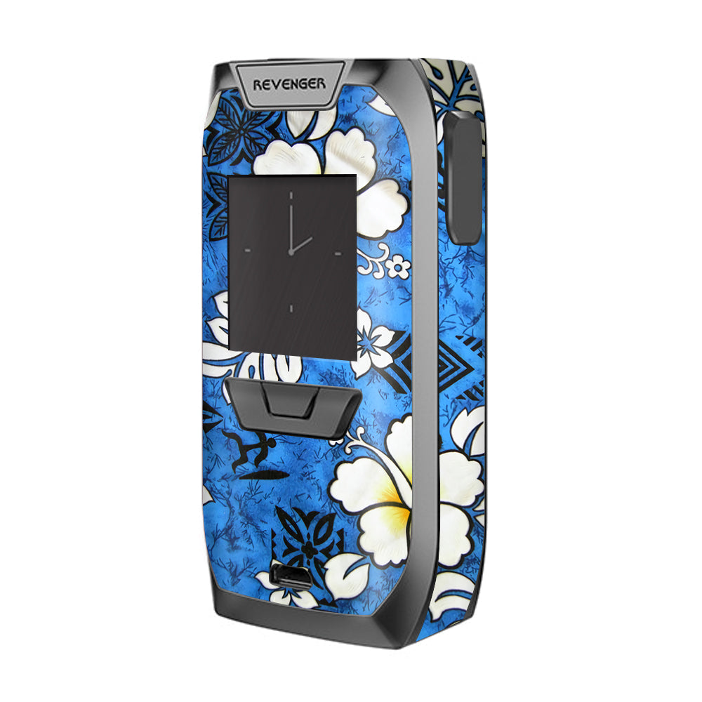  Tropical Hibiscus Floral Pattern Vaporesso Revenger Skin