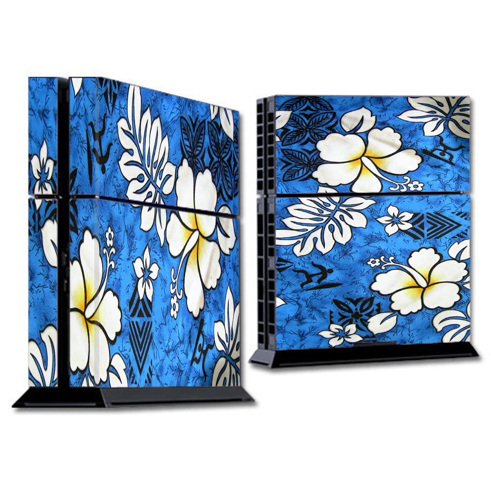  Tropical Hibiscus Floral Pattern Sony Playstation PS4 Skin