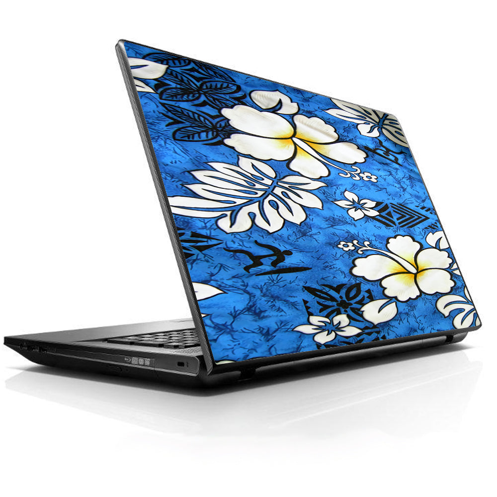  Tropical Hibiscus Floral Pattern Universal 13 to 16 inch wide laptop Skin