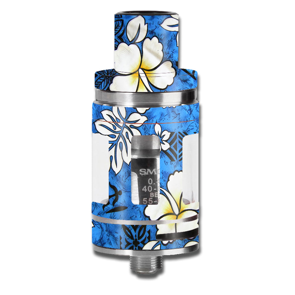  Tropical Hibiscus Floral Pattern Smok TFV8 Micro Baby Beast Skin