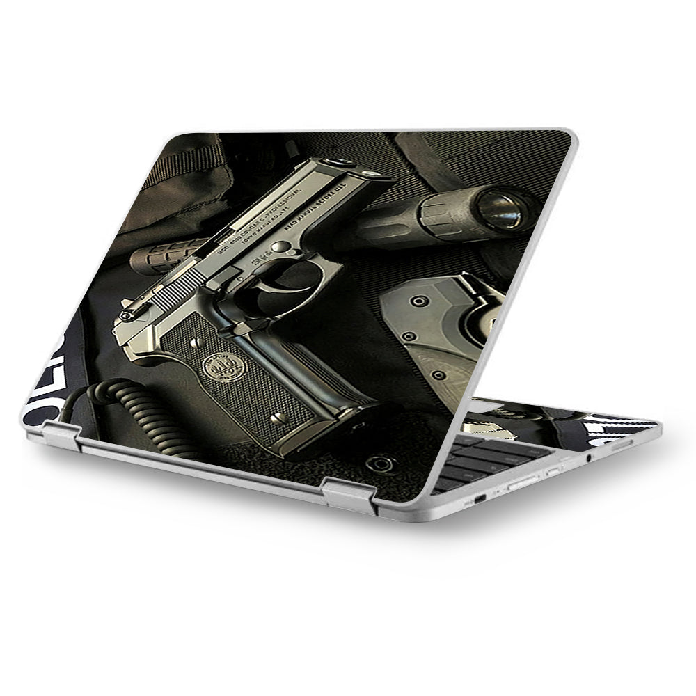  Edc Pistol Flashlight Knife Asus Chromebook Flip 12.5" Skin